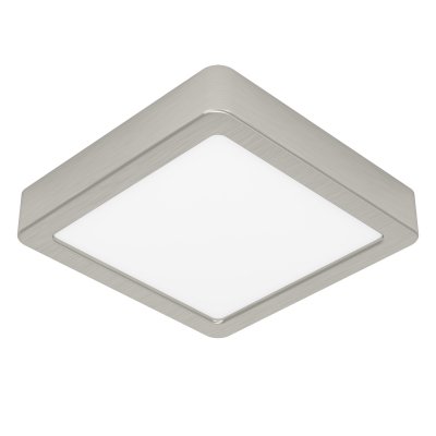 Surface-mounted Light Steel Satin Nickel / Plastic White - FUEVA 5