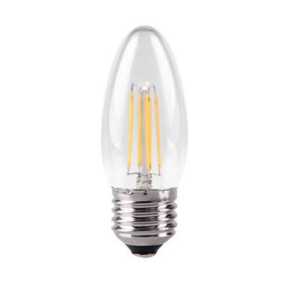 4W Candle, Traditional Glass Light Bulb With LED Filament