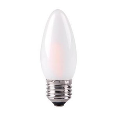 4W Frosted Traditional Glass Light Bulb With LED Filament