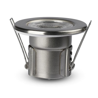 VT-885 5W SPOTLIGHT FIRERATED FITTING WITH SAMSUNG CHIP COLORCODE:6400K -NICKLE