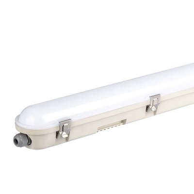 VT-120136S 36W LED WP LAMP FITTING 120CM-SAMSUNG CHIP & SENSOR-MILKY COVER+SS CLIPS COLORCODE:6400K