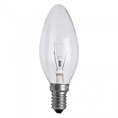 40w Incandescent Candle Bulb Clear SES-E14