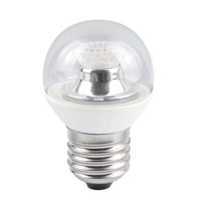 4W LED 45mm Dimmable Round Ball Clear - ES, 2700K