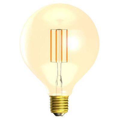 4W LED Vintage 125mm Globe Dimmable - ES, Amber, 2000K