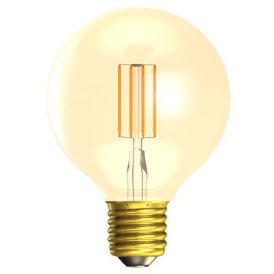 4W LED Vintage Globe Dimmable - ES, Amber, 2000K