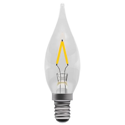 1W LED Filament Chandelier - Clear, SES, 2700K