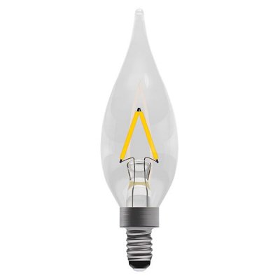 1W LED Filament Chandelier - Clear, MES, 2700K