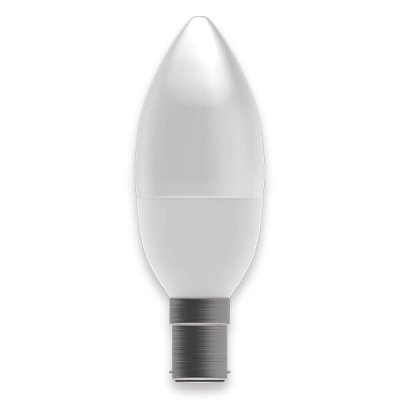 6W LED Dimmable Candle Opal - SBC, 2700K