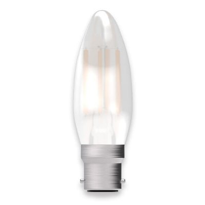 4W LED Filament Satin Candle - BC, 2700K