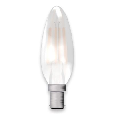 4W LED Filament Satin Candle - SBC, 2700K
