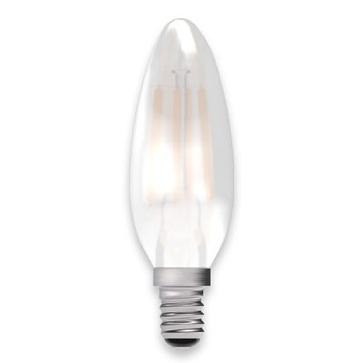 4W LED Filament Satin Candle Dimmable - SES, 2700K