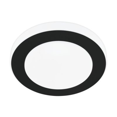 Wall / Ceiling Light Steel Black, White / Plastic White - LED CARPI