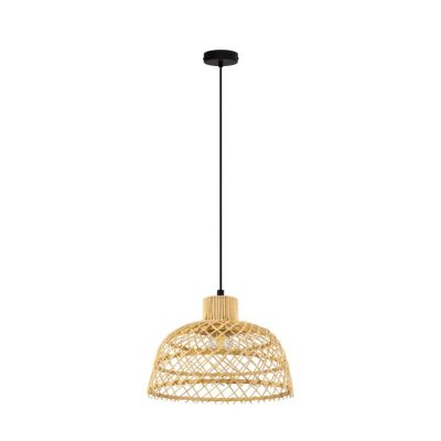 Pendant Light Steel Black / Wood Natural - AUSNBY