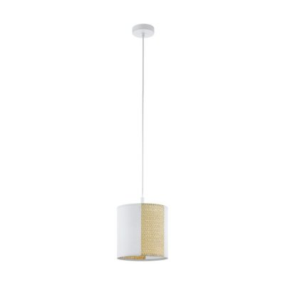 Pendant Light Steel White / Paper, Seagrass White, Brown - ARNHEM
