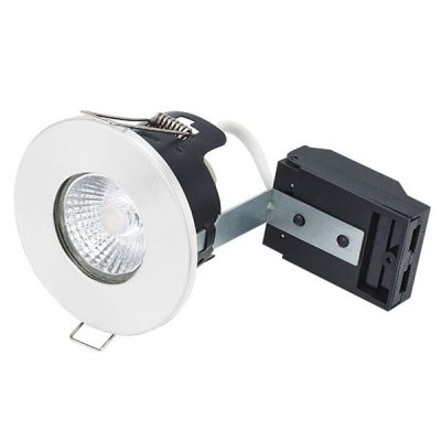 Fire Rated MV/LV Downlight - Matt White