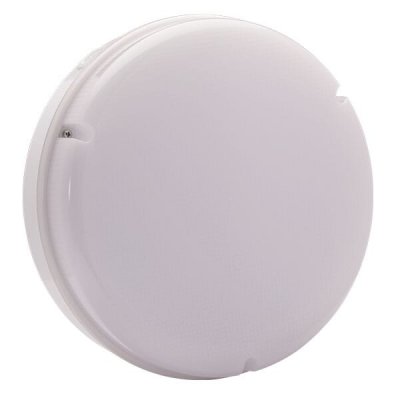 14W Utilita LED Bulkhead, Round Emergency - White w/Opal Bezel
