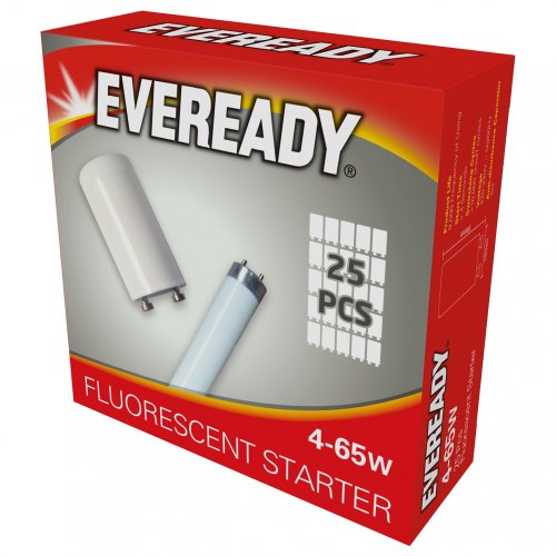 Eveready 4-65W Fluorescent Starters, Box Of 2