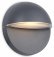 Haldon LED Outdoor Circular Wall Light, Black