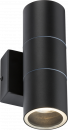 230V IP54 GU10 Up and Down Wall Light - Black
