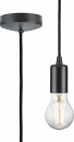 1.8m E27 Contemporary Pendant Set - Anthracite