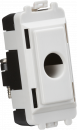 Flex outlet module (up to 10mm) - white