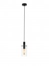 Pendant Light Steel Black / Glass Clear - MONTEFINO